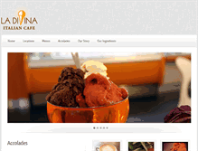 Tablet Screenshot of ladivinagelateria.com